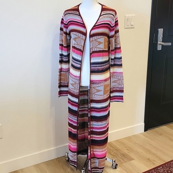 🍃Billabong long jacket sweater knit Sz L/G - Picture 1 of 9